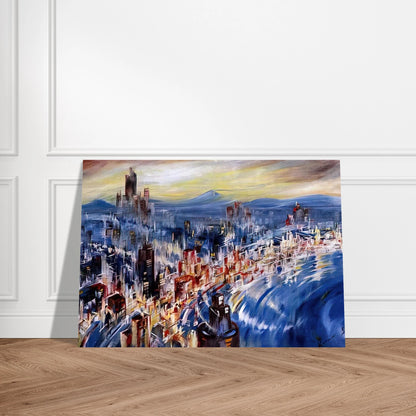 Built for the Future - Konrad Zuse Brushed Aluminum Print - 70x100 cm / 28x40 inches | Konrad Zuse Aluminum Print | Konrad Zuse Prints