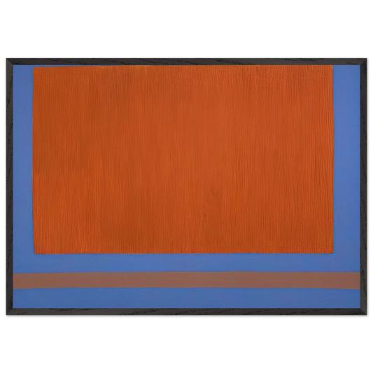 Classic Yellow Sun-Box - 1968 - Theodoros Stamos 70x100 cm / 28x40 inches Framed Art Print – Black Wooden Frame