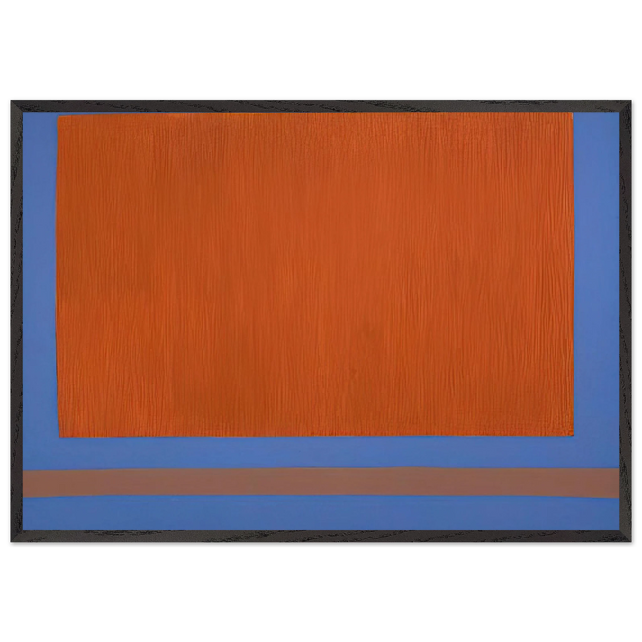 Classic Yellow Sun-Box - 1968 - Theodoros Stamos 70x100 cm / 28x40 inches Framed Art Print – Black Wooden Frame