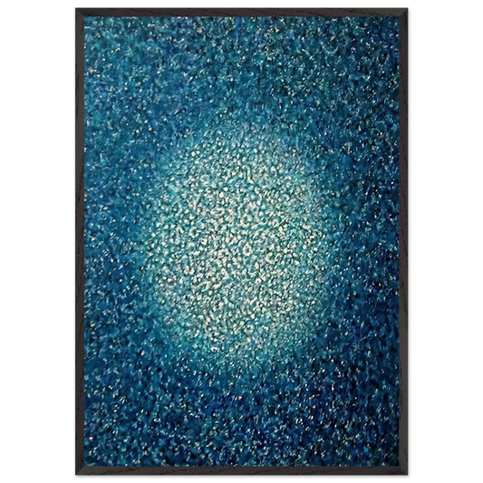 Blue Prescence - Richard Pousette-Dart 70x100 cm / 28x40 inches Framed Art Print – Black Wooden Frame