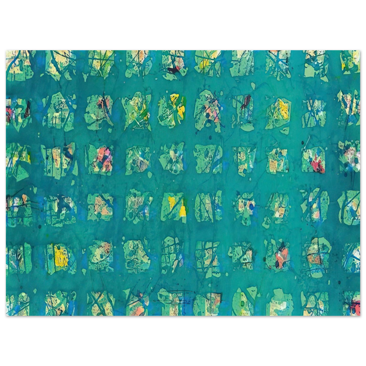 Sam Francis - La Primavera Fredda  Cold Spring   75x100 cm / 30x40inches Fine Art Poster