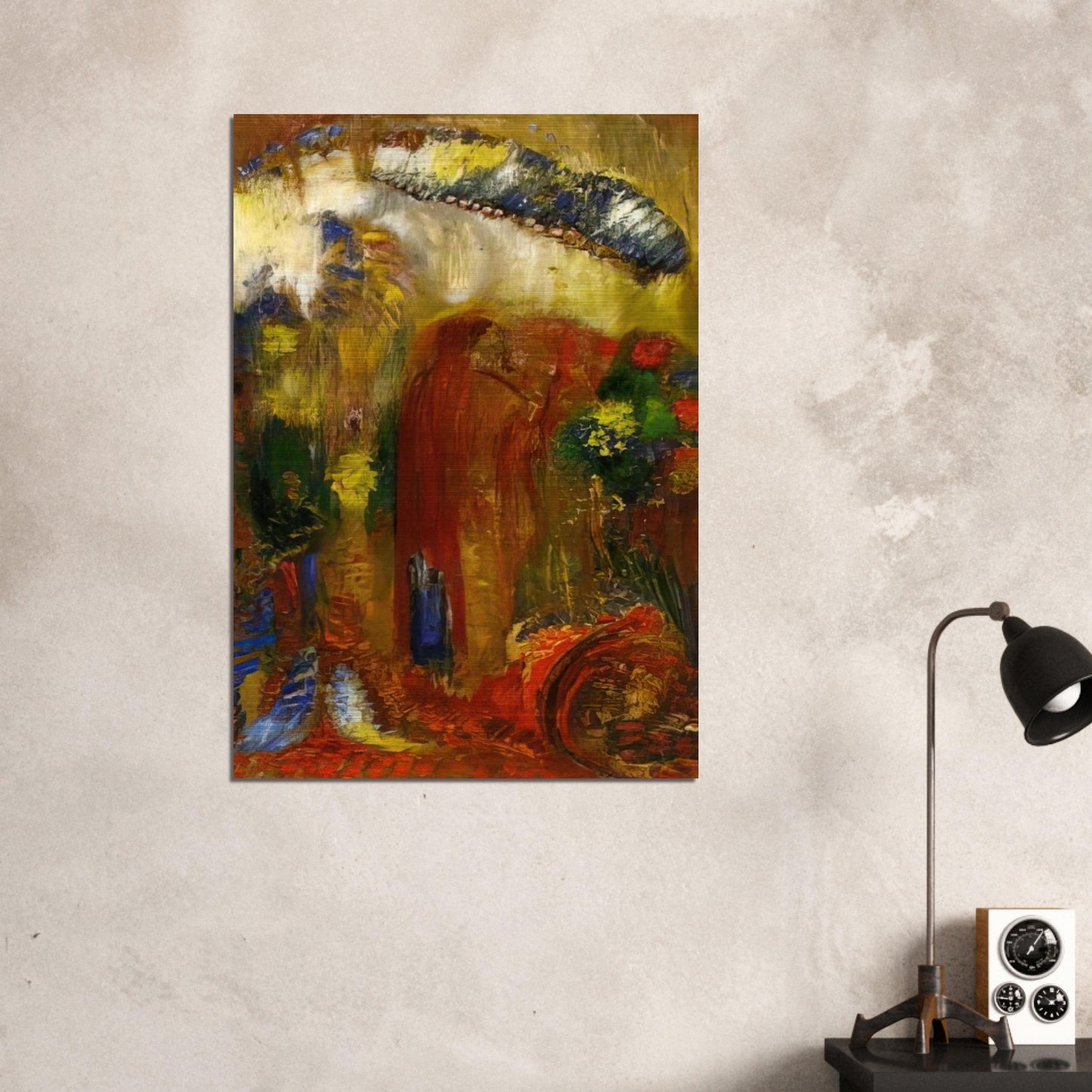 THE SERMON - Odilon Redon Brushed Aluminum Print - 70x100 cm / 28x40 inches | Odilon Redon Aluminum Print | Odilon Redon Prints