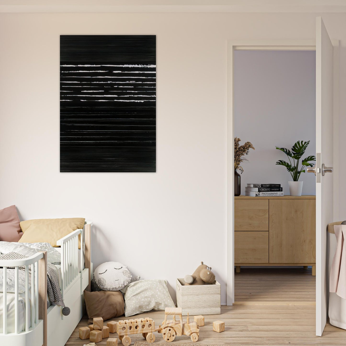 Peinture 324 x 181 cm, 14 mars 1999 Polyptyque - 1999 - Pierre Soulages Brushed Aluminum Print - 70x100 cm / 28x40 inches | Pierre Soulages Aluminum Print | Pierre Soulages Prints