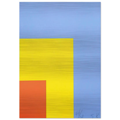 Red Yellow Blue - Ellsworth Kelly Brushed Aluminum Print - 70x100 cm / 28x40 inches | Ellsworth Kelly Aluminum Print | Ellsworth Kelly Prints
