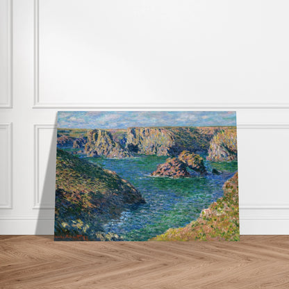 Port Donnant, Belle Ile - claude monet Brushed Aluminum Print - 70x100 cm / 28x40 inches | claude monet Aluminum Print | claude monet Prints