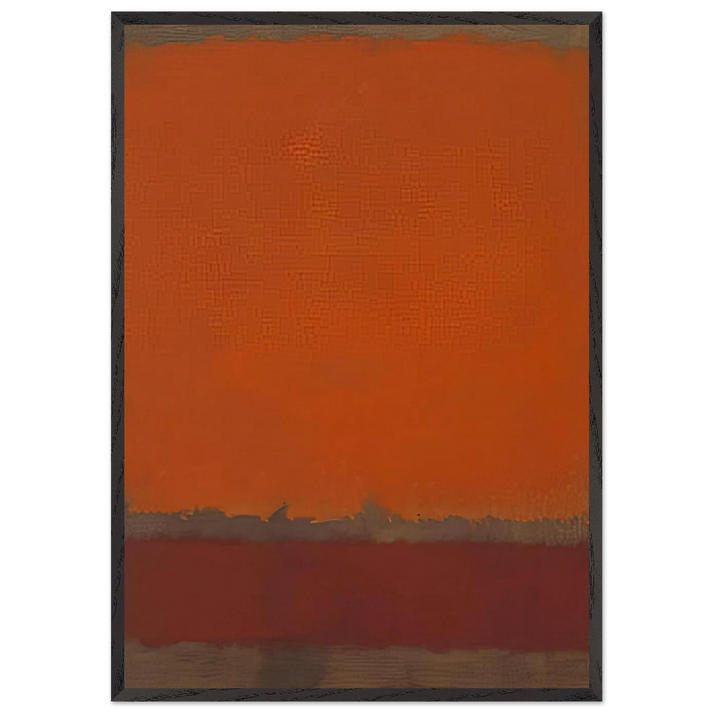 Ochre and Red on Red - 1962 - Mark Rothko 70x100 cm / 28x40 inches Framed Art Print – Black Wooden Frame