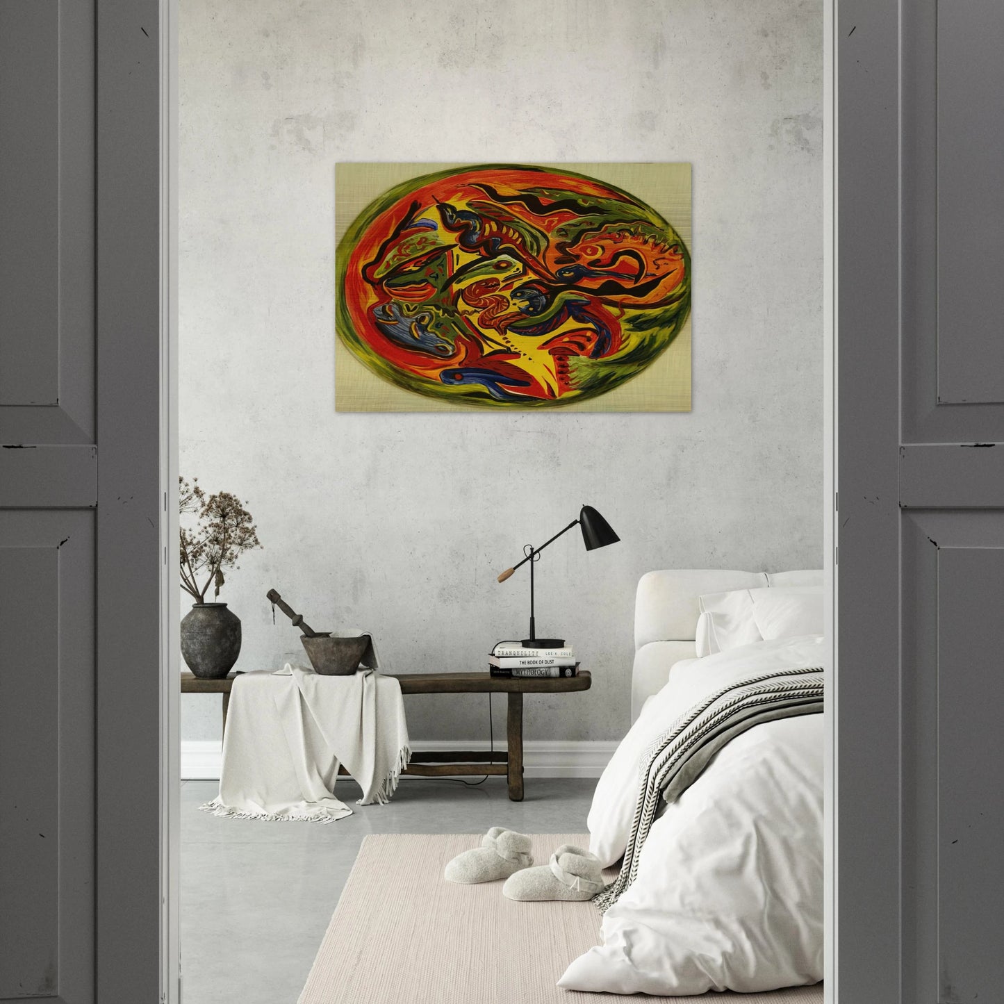 CIRCLE 1941 - Jackson Pollock Brushed Aluminum Print - 70x100 cm / 28x40 inches | Jackson Pollock Aluminum Print | Jackson Pollock Prints