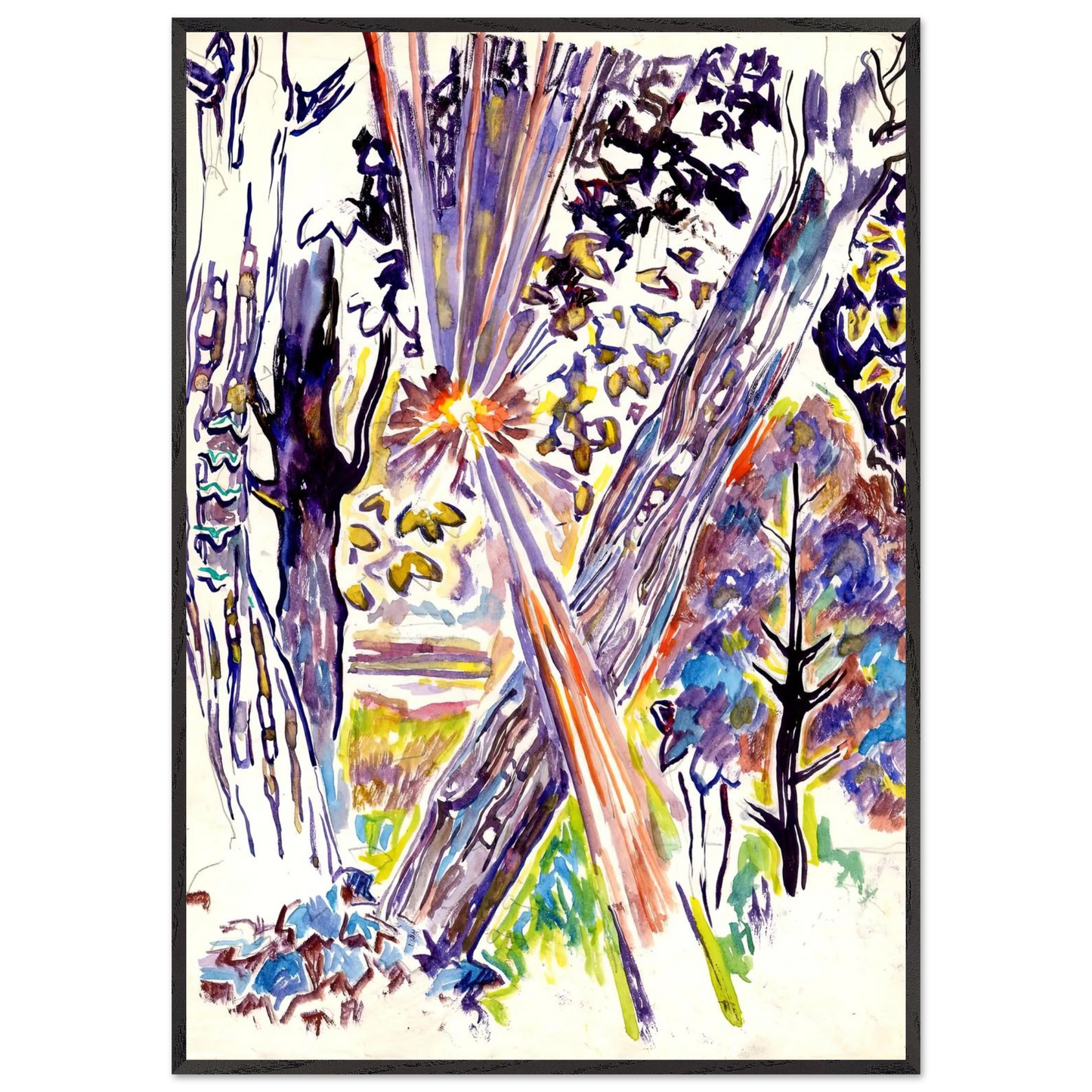 Walter Inglis Anderson - Walter Anderson Wall art - 70x100 cm / 28x40 inches - Premium Wooden Framed Poster With Fine Art Paper-canvas - White frame