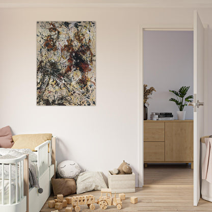 NUMBER 12 1949 - Jackson Pollock Brushed Aluminum Print - 70x100 cm / 28x40 inches | Jackson Pollock Aluminum Print | Jackson Pollock Prints
