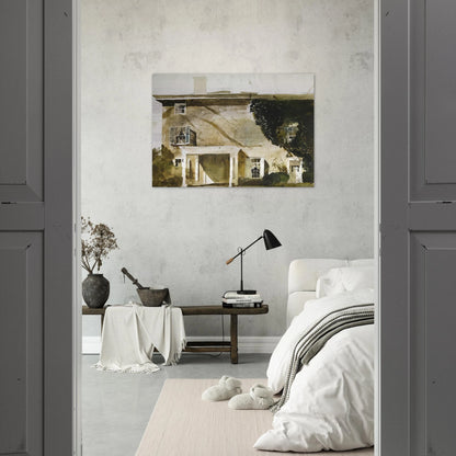THE HATTON HOUSE 1967 - Andrew Wyeth Brushed Aluminum Print - 70x100 cm / 28x40 inches | Andrew Wyeth Aluminum Print | Andrew Wyeth Prints