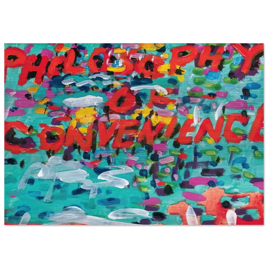 Philosophy of Convenience - 1988 - Paul Thek Brushed Aluminum Print - 70x100 cm / 28x40 inches | Paul Thek Aluminum Print | Paul Thek Prints