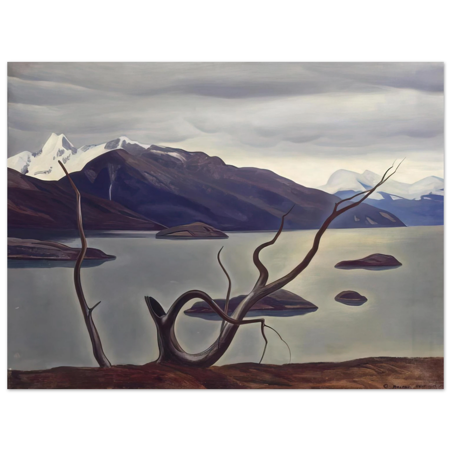 Rockwell Kent - Admiralty Sound, Tierra Del Fuego  75x100 cm / 30x40inches Fine Art Poster