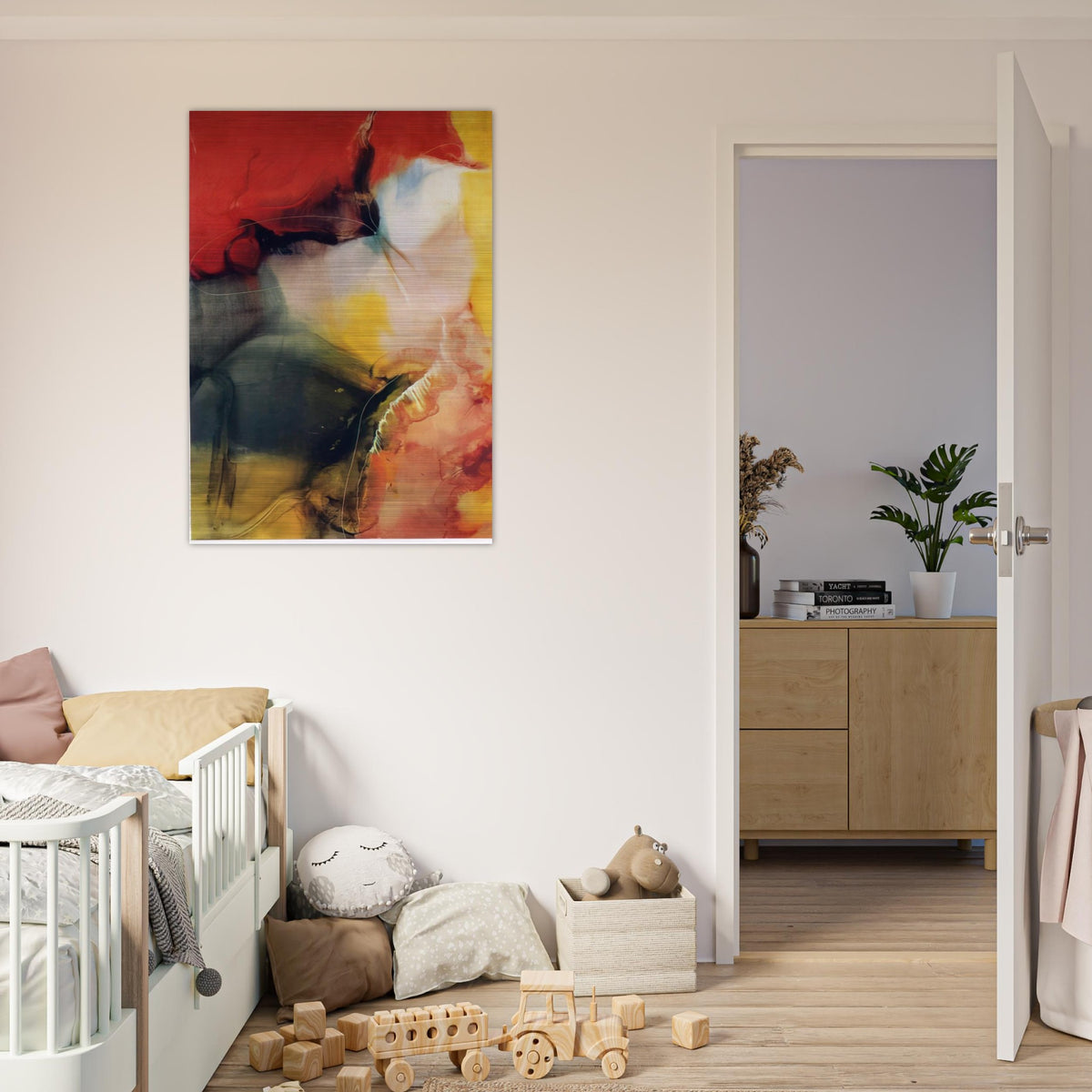 Lotus - Paul Jenkins Brushed Aluminum Print - 70x100 cm / 28x40 inches | Paul Jenkins Aluminum Print | Paul Jenkins Prints