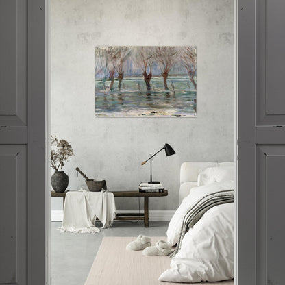 Flood Waters - claude monet Acrylic Print - 70x100 cm / 28x40″ inches