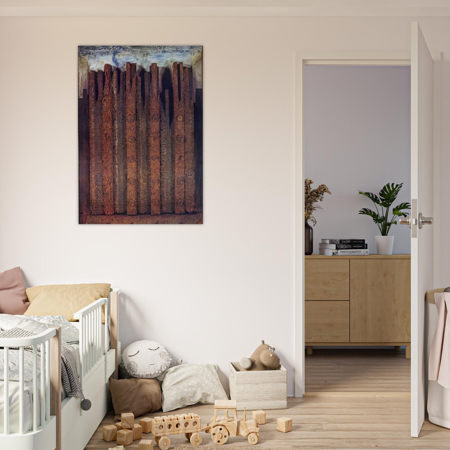 Dadaville - Max Ernst Brushed Aluminum Print - 70x100 cm / 28x40 inches | Max Ernst Aluminum Print | Max Ernst Prints