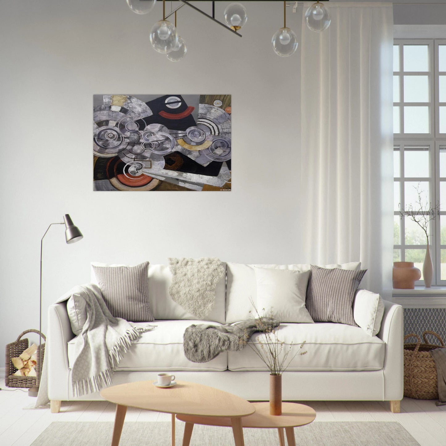 Fanny Machine - The machinery - Frantisek Kupka Brushed Aluminum Print - 70x100 cm / 28x40 inches | Frantisek Kupka Aluminum Print | Frantisek Kupka Prints