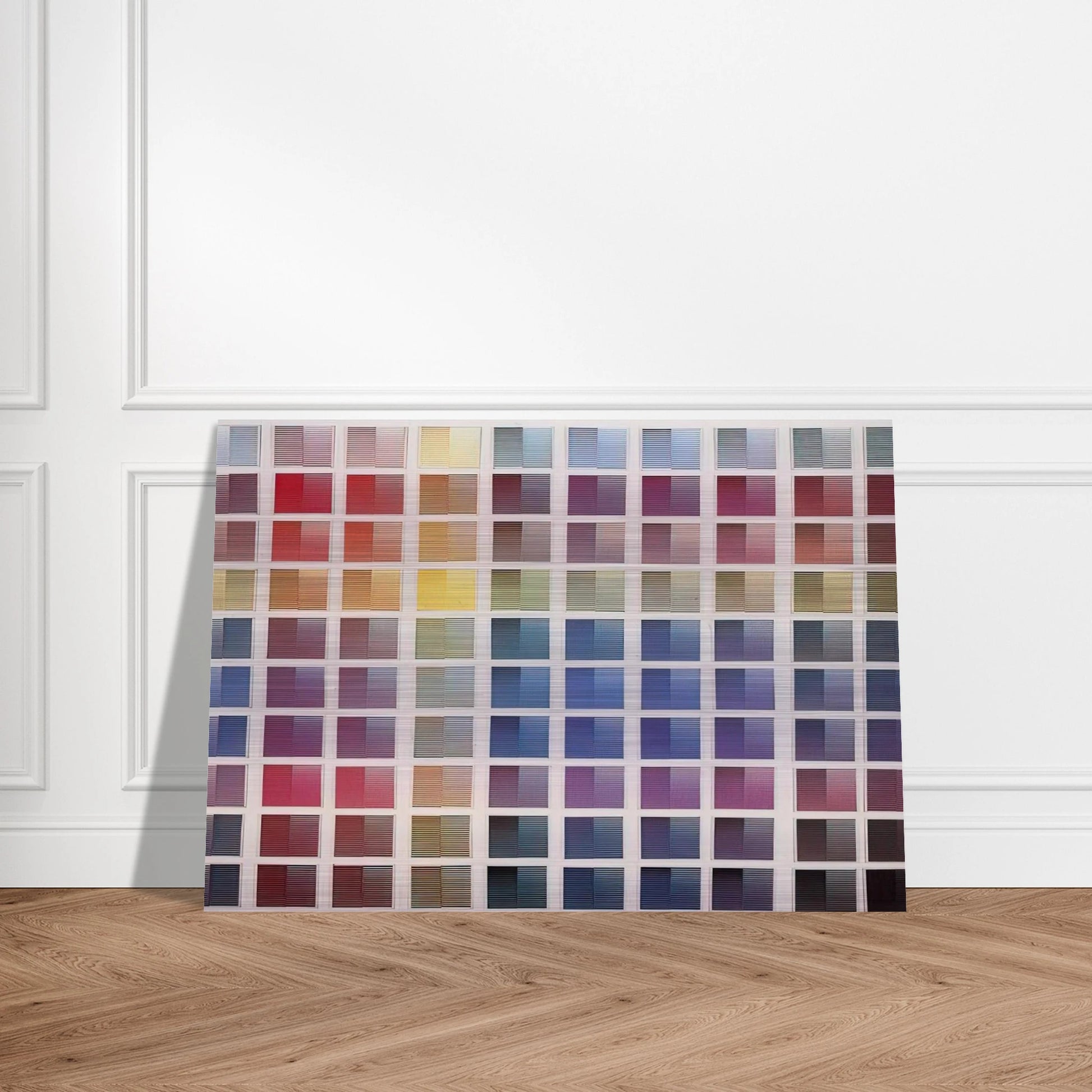 La ricerca del colore - 1968 - Dadamaino Brushed Aluminum Print - 70x100 cm / 28x40 inches | Dadamaino Aluminum Print | Dadamaino Prints