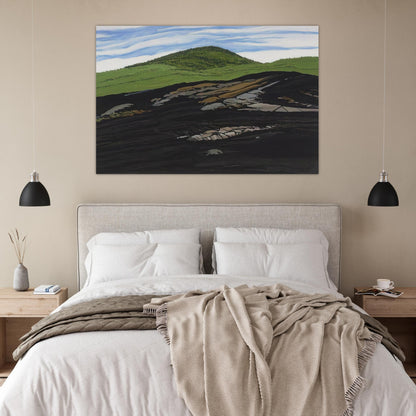 Blueberry Burn Morey's Hill - 1997 - Neil Welliver Art Prints - 100x150 cm / 40x60″ inches | Neil Welliver Poster | Neil Welliver Prints