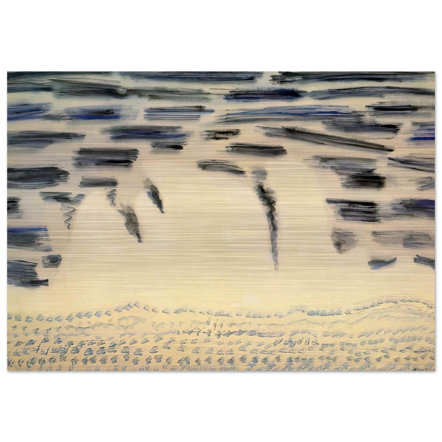 Onrushing Wave - 1958 - Milton Avery Brushed Aluminum Print - 70x100 cm / 28x40 inches | Milton Avery Aluminum Print | Milton Avery Prints