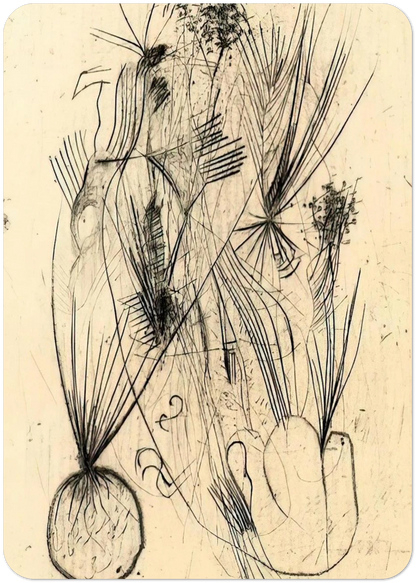 Planta tuberosa - Surrealism By Wols Pack of 10 Post Cards | Wols Post Cards | A6 (10.5 x 14.8 cm) - 4.1 x 5.8 inches