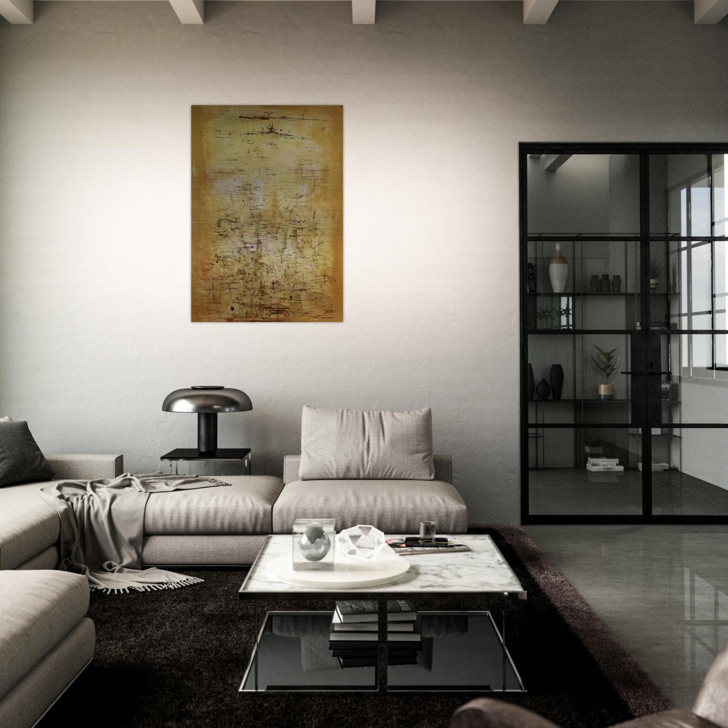 VOL D OISEAUX 1954 - Zao Wou-Ki Brushed Aluminum Print - 70x100 cm / 28x40 inches | Zao Wou-Ki Aluminum Print | Zao Wou-Ki Prints