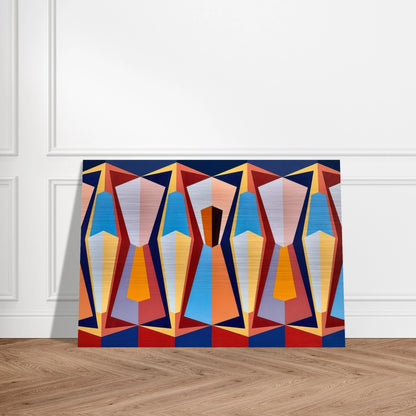 Stage II - 1958 - Karl Benjamin Brushed Aluminum Print - 70x100 cm / 28x40 inches | Karl Benjamin Aluminum Print | Karl Benjamin Prints