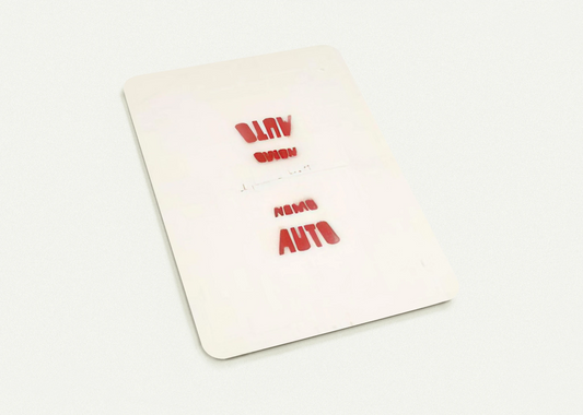 AUTO NOMO I VEDENTI 1979 By Alighiero Boetti Pack of 10 Post Cards | Alighiero Boetti Post Cards | A6 (10.5 x 14.8 cm) - 4.1 x 5.8 inches