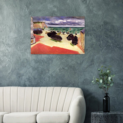 FISHING BOATS IN WINTER ETRETAT 1921 - Henri Matisse Brushed Aluminum Print - 70x100 cm / 28x40 inches | Henri Matisse Aluminum Print | Henri Matisse Prints