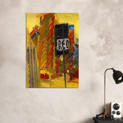 TOWER BLOCKS - Frank Auerbach Brushed Aluminum Print - 70x100 cm / 28x40 inches | Frank Auerbach Aluminum Print | Frank Auerbach Prints