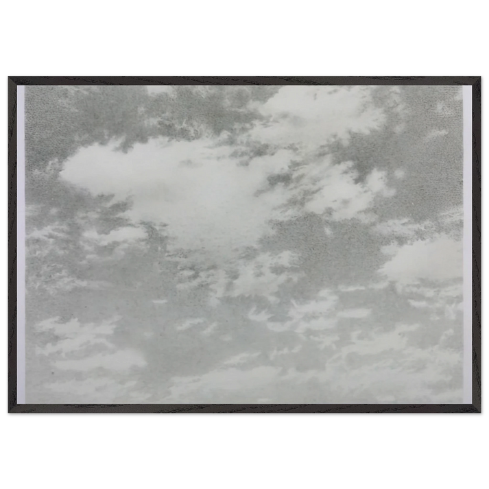 SKY 1975 - Vija Celmins 70x100 cm / 28x40 inches Framed Art Print – Black Wooden Frame