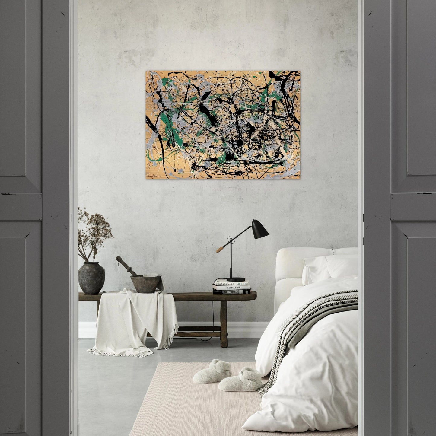 NUMBER 17 1949 - Jackson Pollock Brushed Aluminum Print - 70x100 cm / 28x40 inches | Jackson Pollock Aluminum Print | Jackson Pollock Prints
