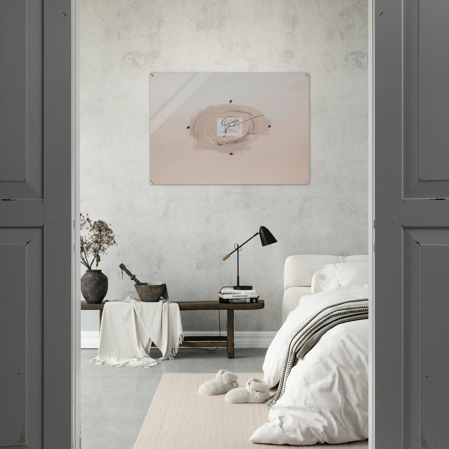 NOCTURN MATINAL 1970 - Antoni Tapies Acrylic Print - 70x100 cm / 28x40″ inches