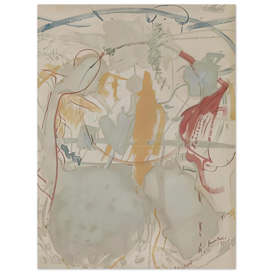 Helen Frankenthaler - Seven Types of Ambiguity, 1957- Wall Art - 21x29.7 cm / 8x12" - Fine Art Poster-canvas - -