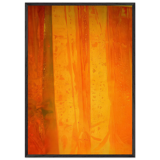 Pink Flutter - Sam Gilliam 70x100 cm / 28x40 inches Framed Art Print – Black Wooden Frame