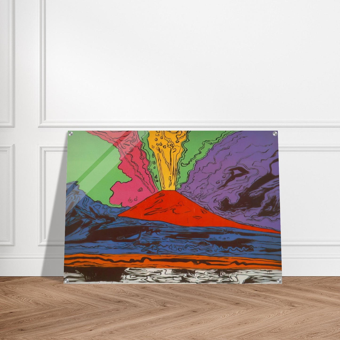 Vesuvius - Andy Warhol Acrylic Print - 70x100 cm / 28x40″ inches | Andy Warhol Wall Art | Andy Warhol Prints