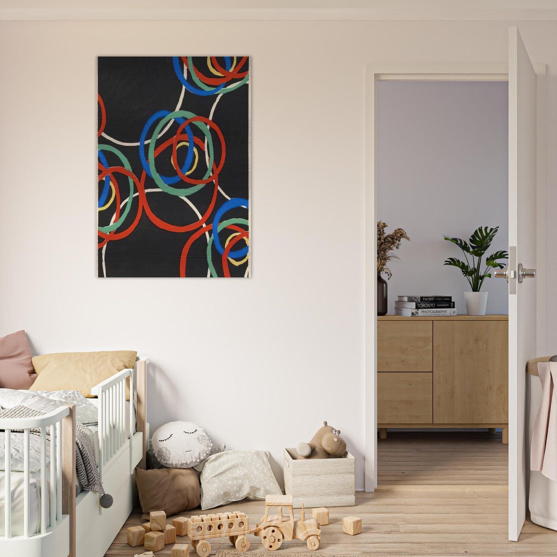 DESIGN - Sonia Delaunay Brushed Aluminum Print - 70x100 cm / 28x40 inches | Sonia Delaunay Aluminum Print | Sonia Delaunay Prints