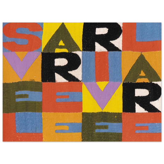 Alighiero Boetti - SVELARE E RIVELARE  75x100 cm / 30x40inches Fine Art Poster