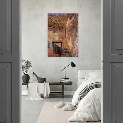The Steps - claude monet Brushed Aluminum Print - 70x100 cm / 28x40 inches | claude monet Aluminum Print | claude monet Prints