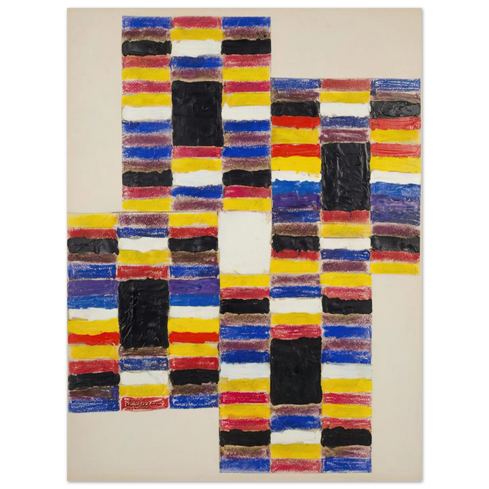 Alfred Jensen - Ascending I - 1958  75x100 cm / 30x40inches Fine Art Poster