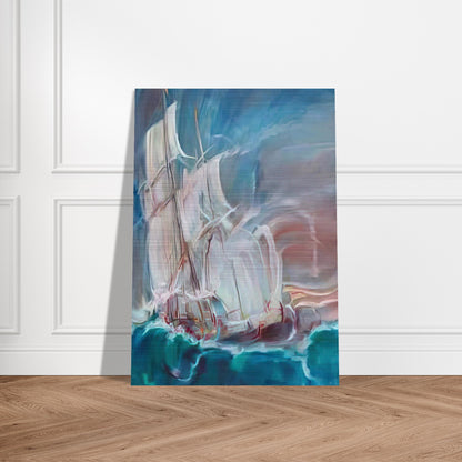 The Great Sail in the Storm - Konrad Zuse Brushed Aluminum Print - 70x100 cm / 28x40 inches | Konrad Zuse Aluminum Print | Konrad Zuse Prints