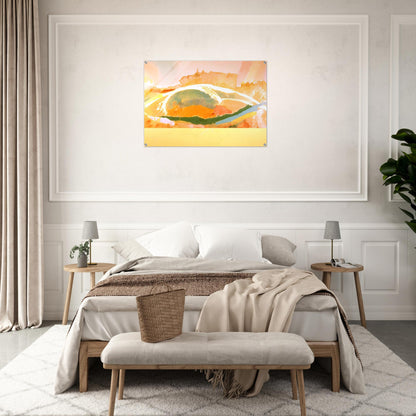 Sunday Afternoon - 1969 - Ronnie Landfield Acrylic Print - 70x100 cm / 28x40″ inches