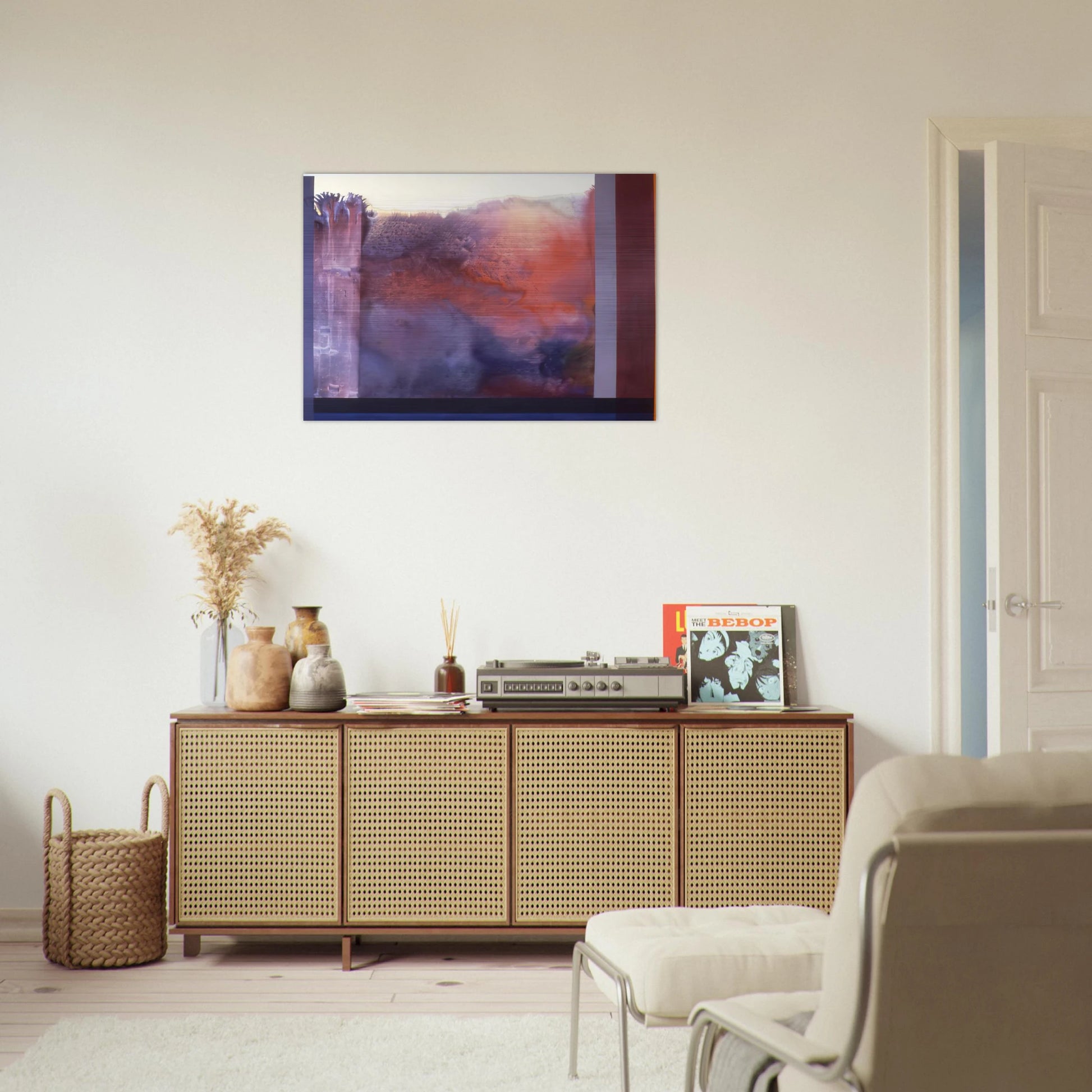 Rose's Painting - 1986 - Ronnie Landfield Brushed Aluminum Print - 70x100 cm / 28x40 inches | Ronnie Landfield Aluminum Print | Ronnie Landfield Prints