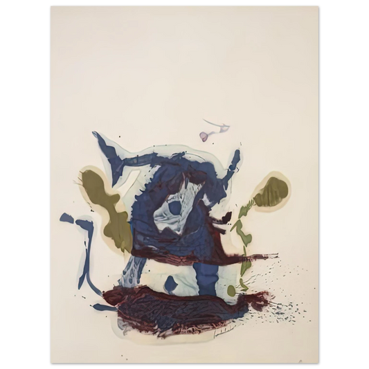 Helen Frankenthaler - Vessel, 1961- Wall Art - 21x29.7 cm / 8x12" - Fine Art Poster-canvas - -