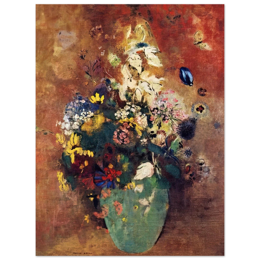 Odilon Redon - GREEN VASE  75x100 cm / 30x40inches Fine Art Poster