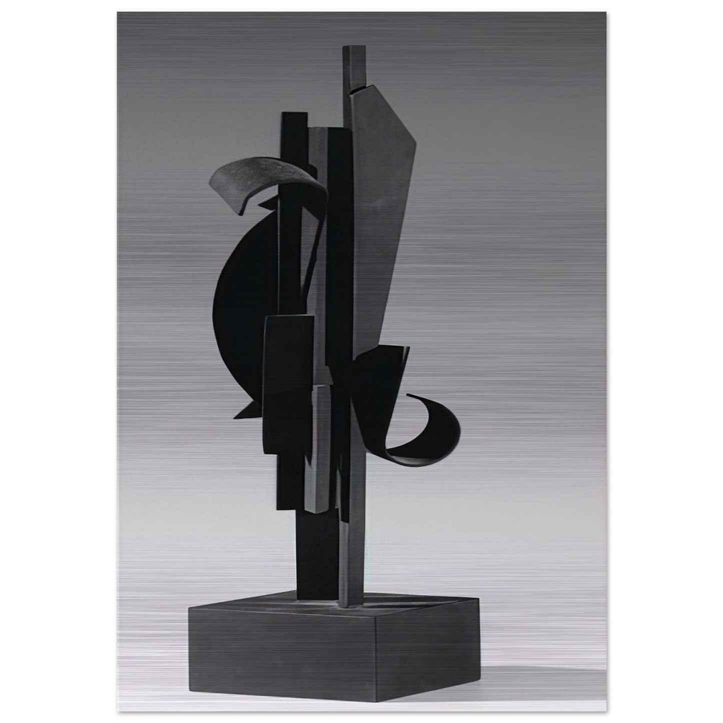 SKY HOOK MAQUETTE 1977 - Louise Nevelson Brushed Aluminum Print - 70x100 cm / 28x40 inches | Louise Nevelson Aluminum Print | Louise Nevelson Prints