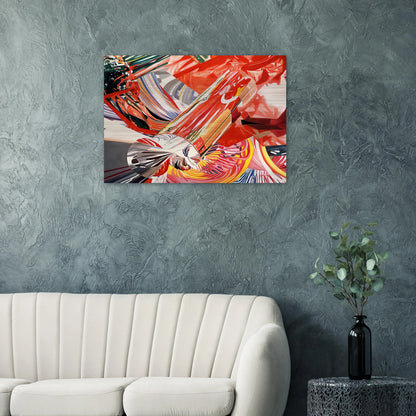 Hitchhiker - Speed of Light - James Rosenquist Brushed Aluminum Print - 70x100 cm / 28x40 inches | James Rosenquist Aluminum Print | James Rosenquist Prints