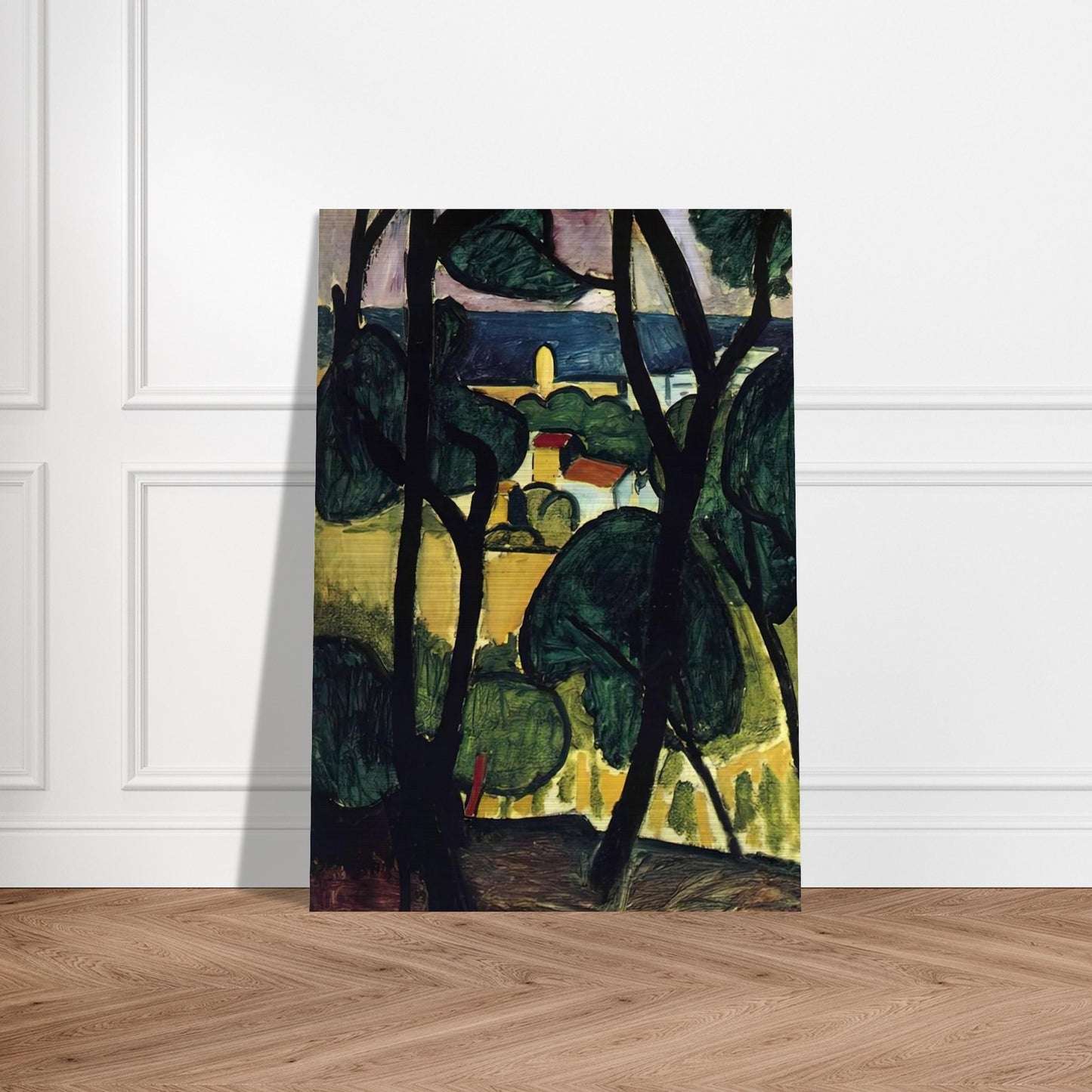 VIEW OF COLLIOURE - Henri Matisse Brushed Aluminum Print - 70x100 cm / 28x40 inches | Henri Matisse Aluminum Print | Henri Matisse Prints