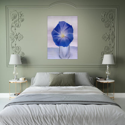 Blue Morning Glory - Georgia O'Keeffe Brushed Aluminum Print - 70x100 cm / 28x40 inches | Georgia O'Keeffe Aluminum Print | Georgia O'Keeffe Prints