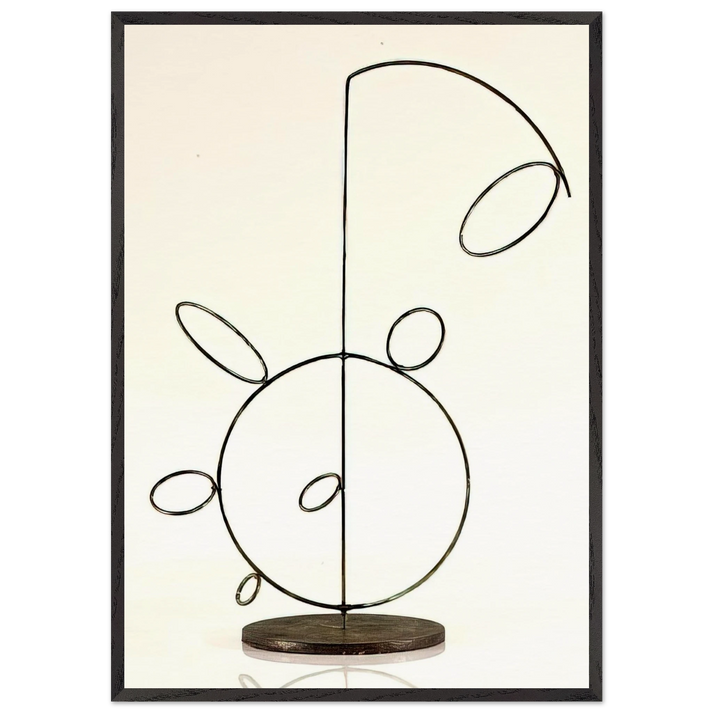 Stabile - 1954 1 - Lolo Soldevilla 70x100 cm / 28x40 inches Framed Art Print – Black Wooden Frame