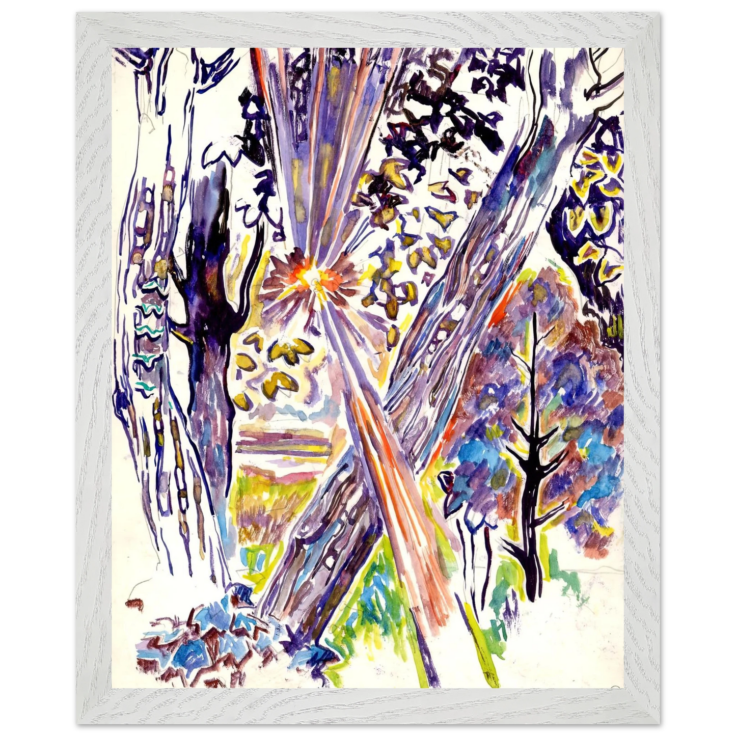 Walter Inglis Anderson - Walter Anderson Wall art - 21x29.7 cm / 8x12" - Premium Wooden Framed Poster With Fine Art Paper-canvas - White frame